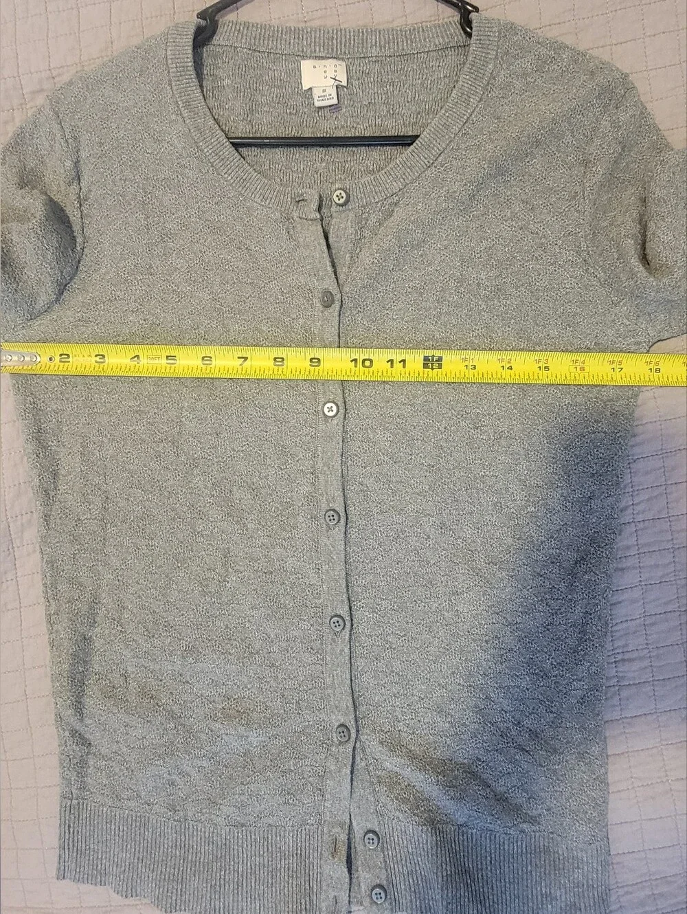 Gray Women's Button-Front Sweater S from A New Day!